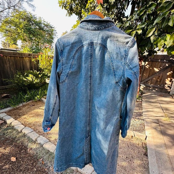 Anthropologie Blue Denim Duster - Picture 7 of 8